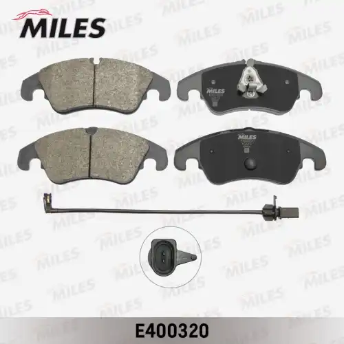 Тормозные колодки дисковые передняя ось MILES E400320