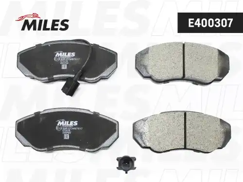 Тормозные колодки дисковые передняя ось MILES E400307