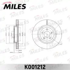 Тормозной диск MILES K001212