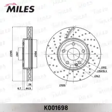 Тормозной диск MILES K001698