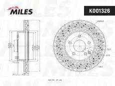 Тормозной диск MILES K001326