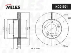 Тормозной диск MILES K001701