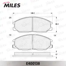 Тормозные колодки дисковые MILES E400138