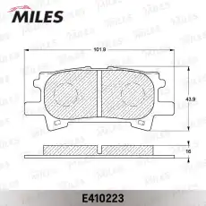 Тормозные колодки дисковые MILES E410223