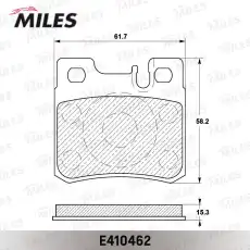 Тормозные колодки дисковые MILES E410462