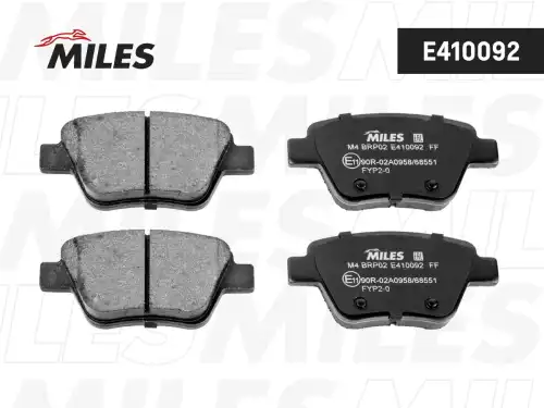Тормозные колодки дисковые задняя ось MILES E410092