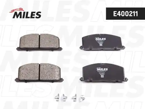 Тормозные колодки дисковые передняя ось MILES E400211
