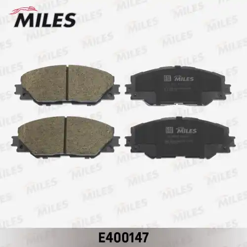 Тормозные колодки дисковые передняя ось MILES E400147