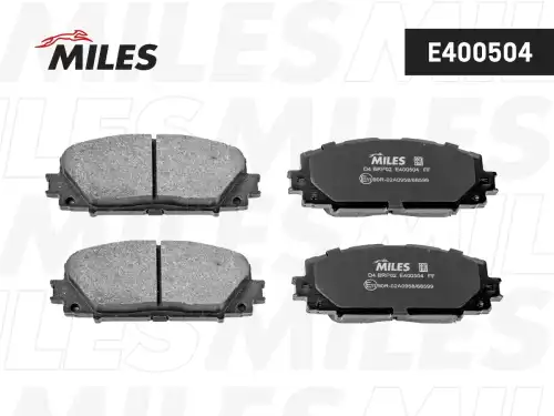 Тормозные колодки дисковые передняя ось MILES E400504