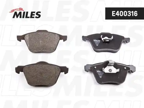 Тормозные колодки дисковые передняя ось MILES E400316