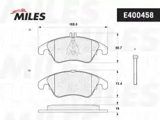 Тормозные колодки дисковые передняя ось MILES E400458