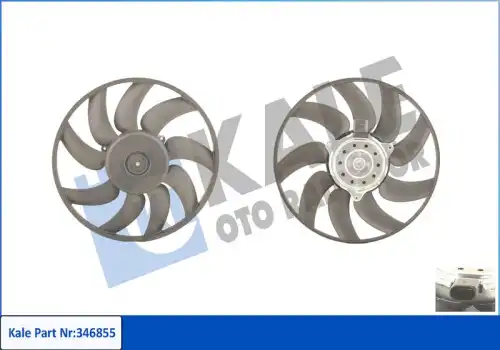 Вентилятор VAG A4-A7/Q5 08- 346855 KALE