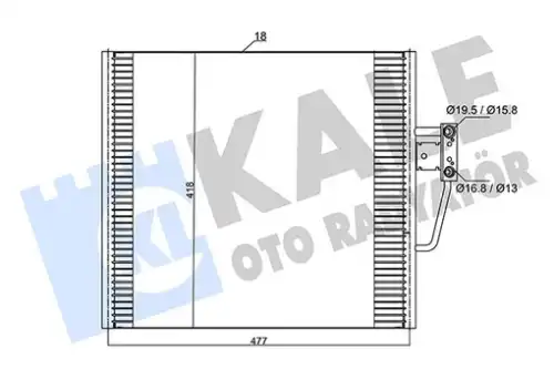 Конденсер BMW E39 385000 KALE