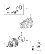 компрессор кондиционера 05058031AD CHRYSLER