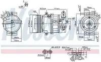 компрессор кондиционера 89497 NISSENS