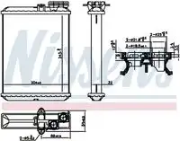 Радиатор печки NISSENS 707102