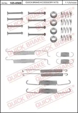 Тормозные колодки дисковые QUICK BRAKE 105-0569