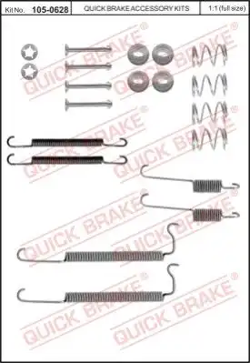 Тормозные колодки дисковые QUICK BRAKE 105-0628
