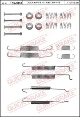 Тормозные колодки барабанные QUICK BRAKE 105-0680