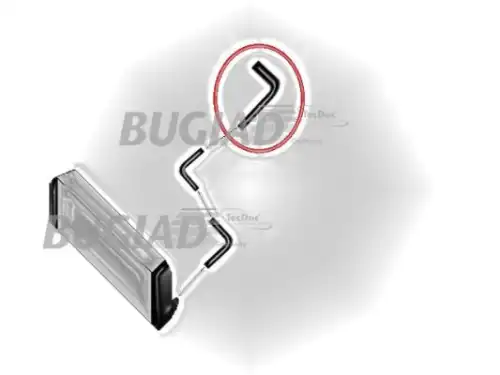 Патрубок интеркулера vw transporter t5 1.9tdi 87620 BUGIAD