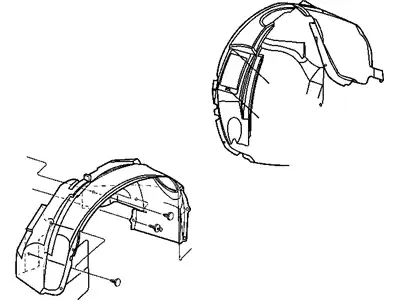 Подкрылок DODGE 4857429AB