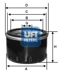 Фильтр масляный UFI 23.632.00