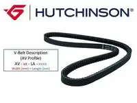 Ремень клиновой HUTCHINSON AV13LA1175TK