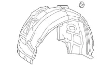 Подкрылок VAG 4N0821192B