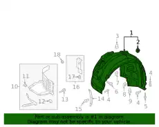 Подкрылок VAG 4N0821192B