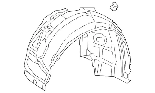Подкрылок VAG 4N0821192B
