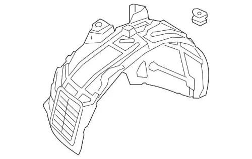 Подкрылок VAG 80A821171E