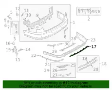 Молдинг хром 4N0853551 2ZZ VAG