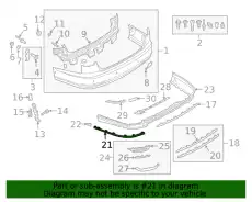 Молдинг хром 4N0853555 2ZZ VAG
