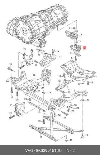 (AUDI), CАЙЛЕНТ-БЛ 8K0399151DC VAG