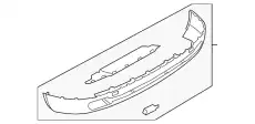 80A807434D GRU Спойлер заднего бампера VAG