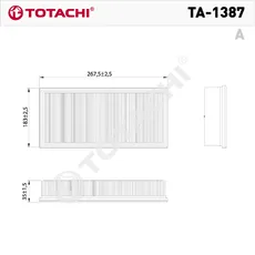 Фильтр воздушный TOTACHI TA-1387
