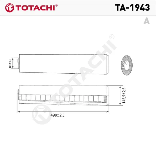 Фильтр воздушный TOTACHI TA-1943
