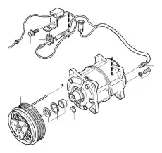 Муфта компрессора кондиционера 9171648 VOLVO
