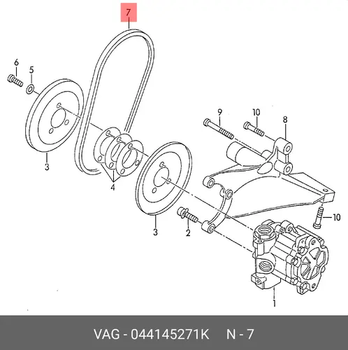 Ремень клиновой VAG 044145271K