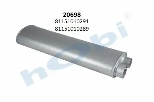 резонатор(бочка) глушителя MAN 20698 HOBI