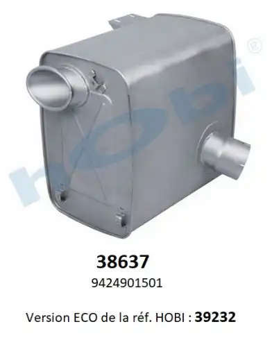 Глушитель MB Actros/Axor 38637 HOBI