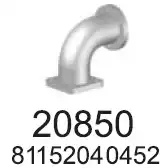 Труба глушителя передняя 20850 HOBI