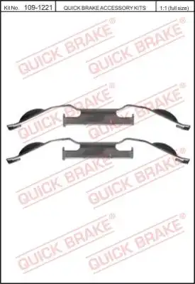 ремк-т торм.колодок пер.\ BMW E46 98> 109-1221 QUICK BRAKE
