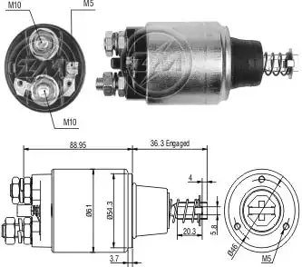 Втягивающее реле стартера ZM548 ZM
