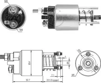 Втягивающее реле стартера ZM9395 ZM