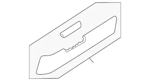 ABSCHLUSSLEISTE - TUERTASCHE LR053475 LAND ROVER