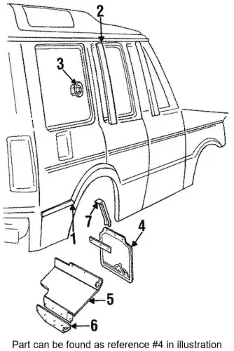 BAUSATZ SCHMUTZFAENGER HINTEN RTC6821 LAND ROVER