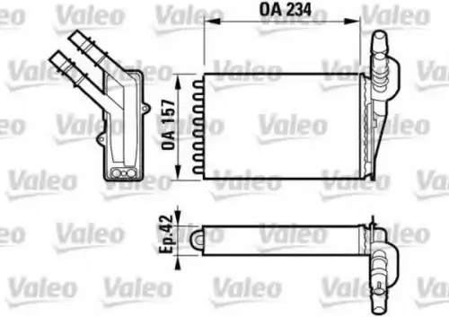 Радиатор печки VALEO 812169