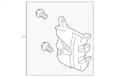 BREMSSATTEL OHNE BREMSBELAEGE LR091302 LAND ROVER