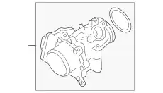 DROSSELKLAPPENGEHIUSE U. EGR-VENTIL LR082298 LAND ROVER